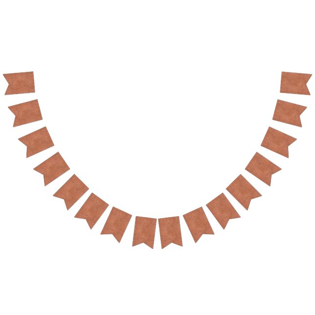 Hammered copper-look design bunting  (All)