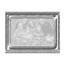 Hammered Silver Frame Photo Template Greeting