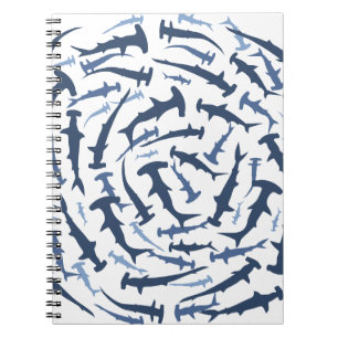 hammerhai hammerhead shark scuba diving spiral notebook