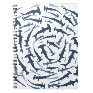 hammerhai hammerhead shark scuba diving spiral notebook