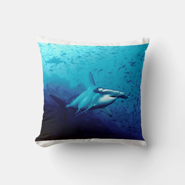 Hammerhead Shark Animal Swim Destiny's Destiny Cushion (Front)