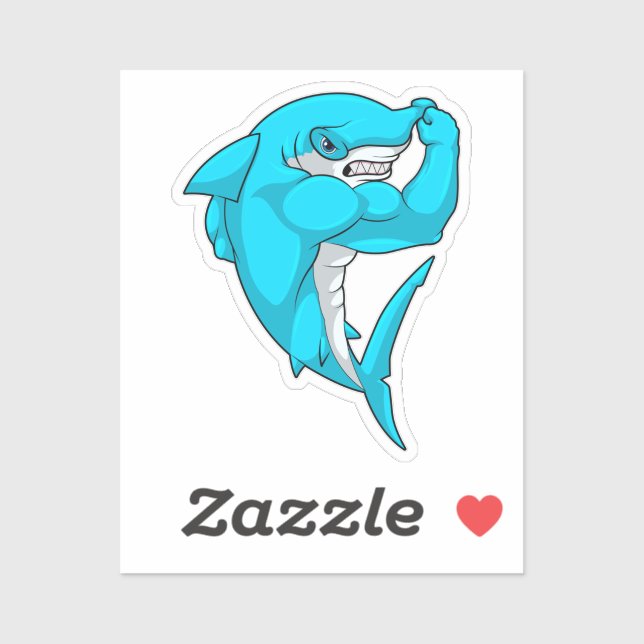 Hammerhead shark as Bodybuilder at Bodybuilding (Sheet)