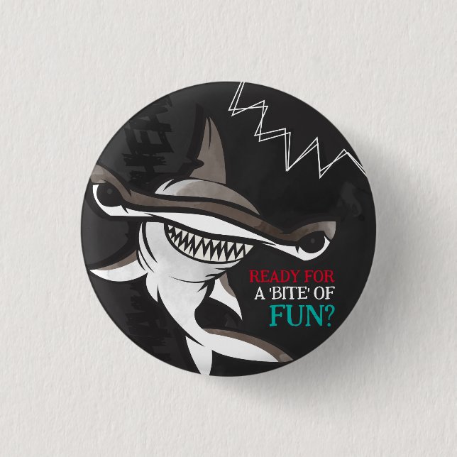 Hammerhead Shark Birthday Party  3 Cm Round Badge (Front)