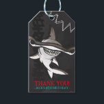 Hammerhead Shark Birthday Party  Gift Tags<br><div class="desc">Add a "bite" of fun to your party these cool (yet scary!) hammerhead shark gift tags. The black, gray and teal coloring gives the print a fun and fresh underwater feel. But beware of that pop of red added in for extra scare! Matching items can be found in our 'A...</div>