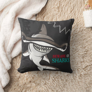 Hammerhead Shark Camouflage Print Cushion