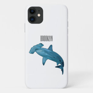Hammerhead shark cartoon illustration Case-Mate iPhone case