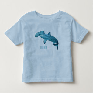 Hammerhead shark cartoon illustration toddler T-Shirt