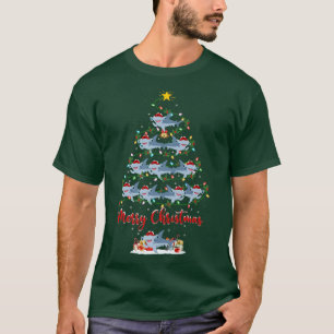 Hammerhead Shark Christmas Tree Lights Hammerhead T-Shirt