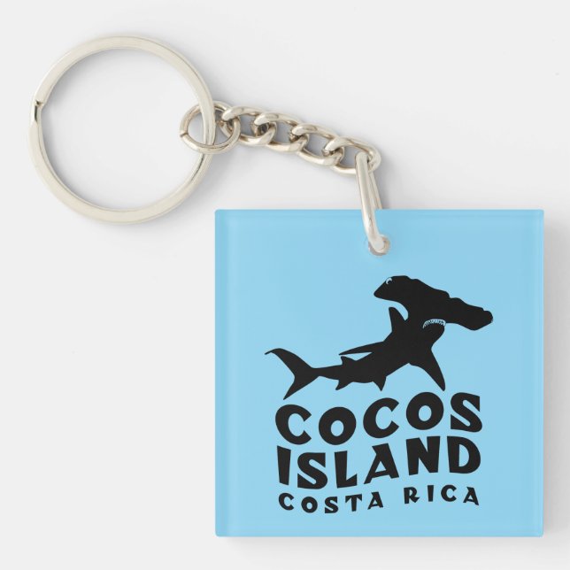 Hammerhead Shark Cocos Island Key Ring (Front)