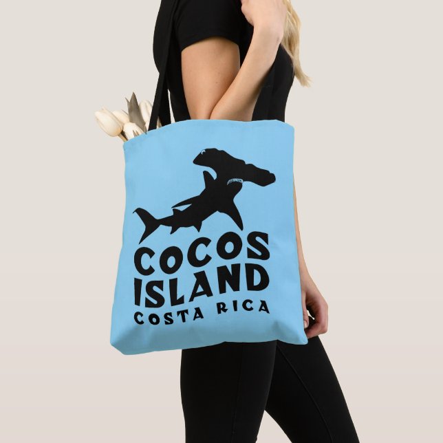 Hammerhead Shark Cocos Island Tote Bag (Close Up)