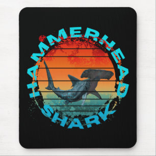 Hammerhead shark fishermen fishing lover gift mouse pad