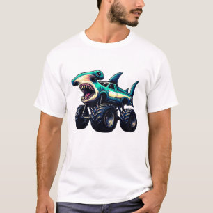 Hammerhead Shark Monster Truck T-Shirt
