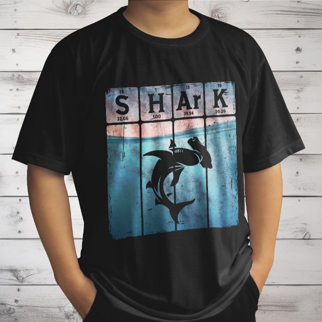 Hammerhead Shark Periodic Table Elements Chemistry T-Shirt (Creator Uploaded)