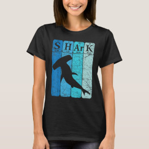 Hammerhead Shark Periodic Table Elements Retro Sha T-Shirt