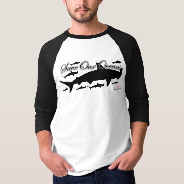 HammerHead Shark - Save Our Oceans T-Shirt (Front)