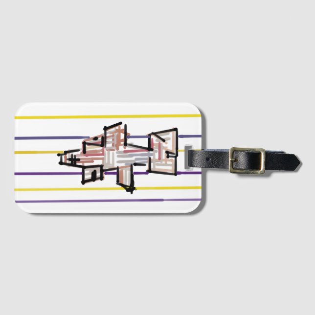 Hammerhead shark Summer joy Luggage Tag (Front Horizontal)