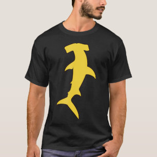 Hammerhead Shark Swim Silhouette Cool Animal Lover T-Shirt