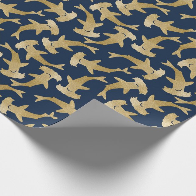 Hammerhead Shark  Wrapping Paper (Corner)