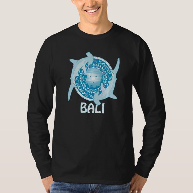 Hammerhead Sharks Dive Bali Indonesia   T-Shirt (Front)