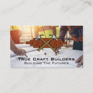 Hammers Brick Wall   Engineers Business Card