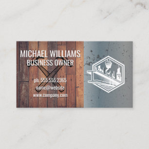 Hammers   Construction Site   Engineers Business Card