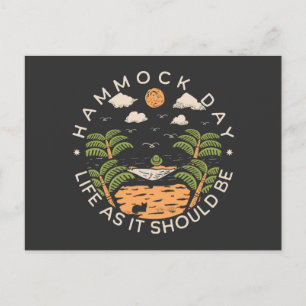 Hammock Day Life as it Should Be Postcard