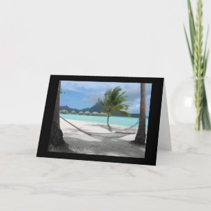 Hammock on Bora Bora Card