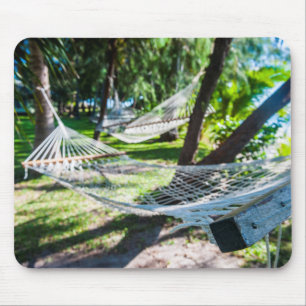Hammock on the beach, Fiji Mouse Pad