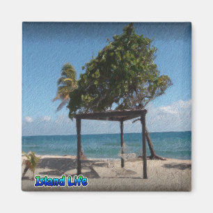 Hammock on the Beach Magnet