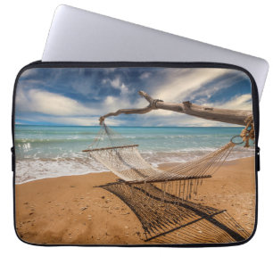 Hammock on the Shore Laptop Sleeve