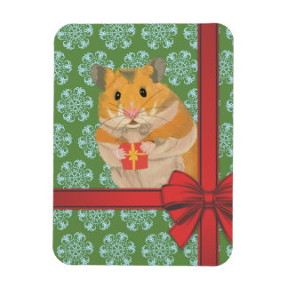 Hammy Christmas Hamster Christmas Magnet