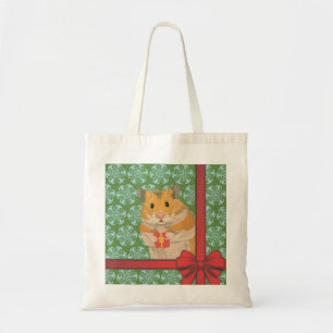 Hammy Christmas Hamster Christmas Tote Bag