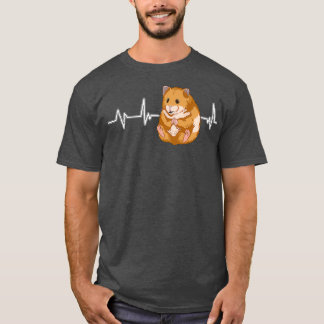 Hammy Hamster Heartbeat EKG Heart Rate Hamsters T-Shirt