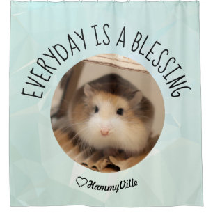 HammyVille - Cute Hamster Fresh & Squeeky Clean Shower Curtain