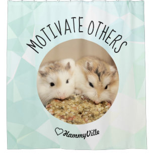 HammyVille - Cute Hamster Fresh & Squeeky Clean Shower Curtain