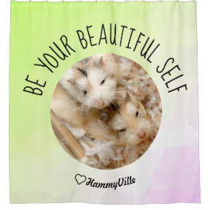 HammyVille - Cute Hamster Fresh & Squeeky Clean Shower Curtain