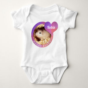 HammyVille - Cute Hamster Heart Huggy Buggy Baby Bodysuit