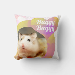 HammyVille - Cute Hamster Heart Huggy Buggy Cushion