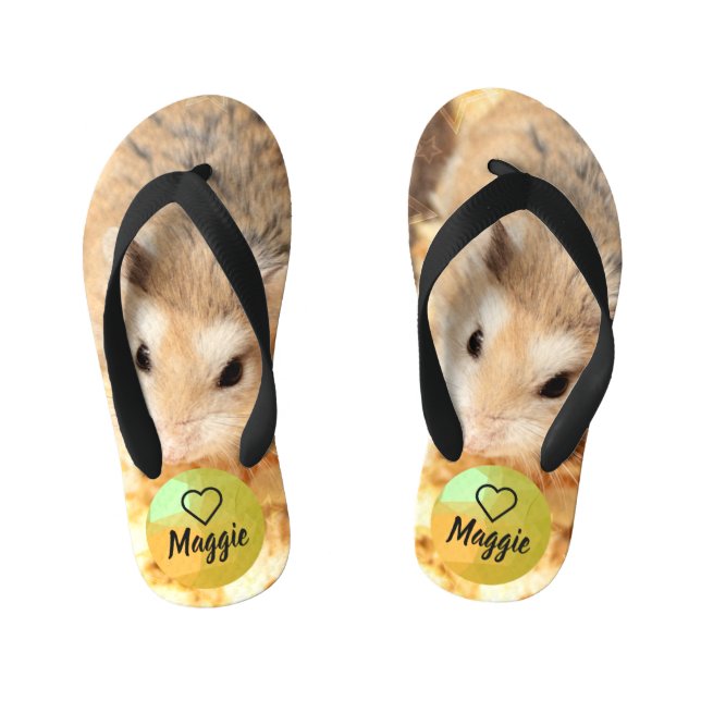 HammyVille - Cute Hamster Kid's Jandals (Footbed)