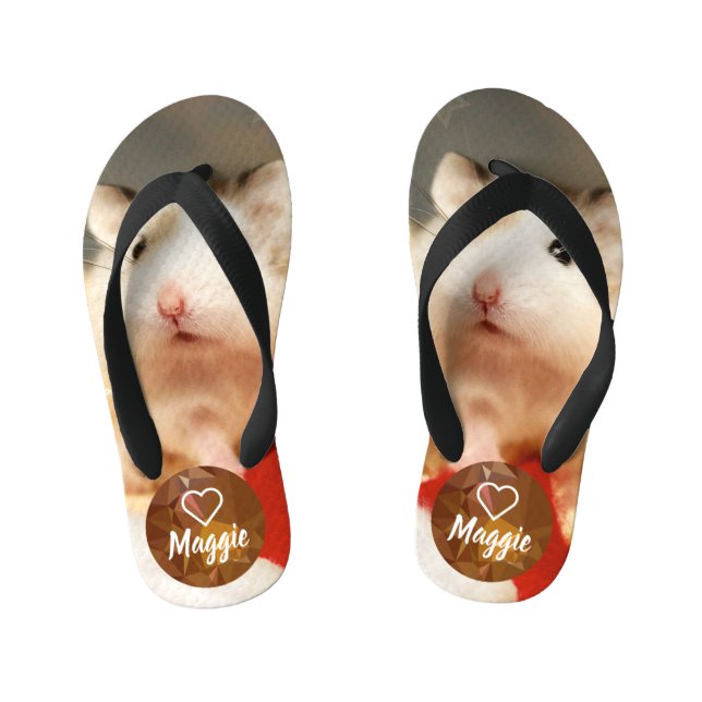 HammyVille - Cute Hamster Kid's Jandals (Footbed)