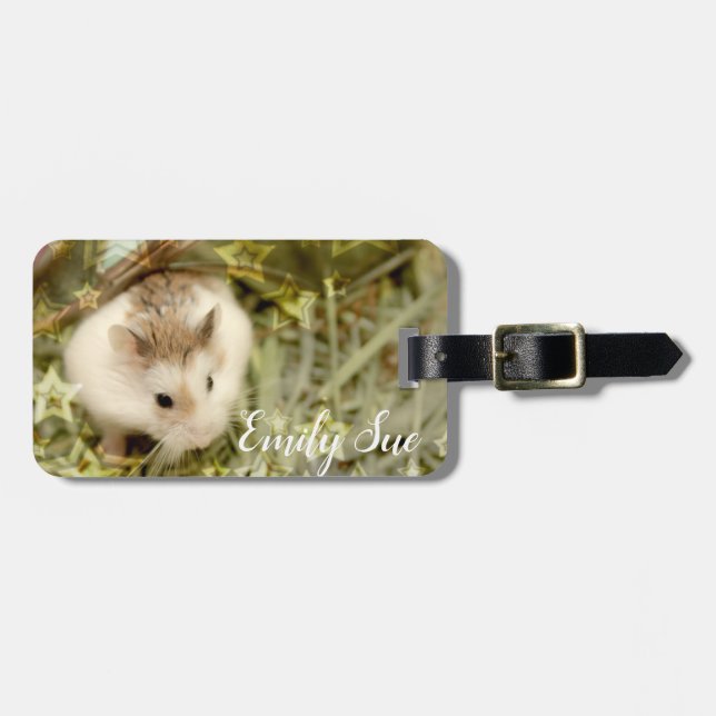 Hammyville - Cute Hamster Luggage Tag (Front Horizontal)