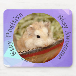 HammyVille - Cute Hamster Stay Awesome Mouse Pad