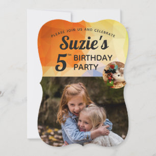 Hammyville - Cute Hamster Vibrant Personalise Invitation