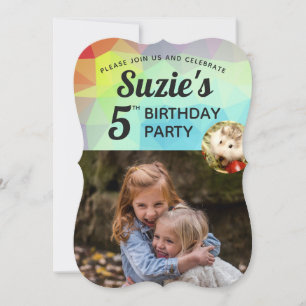 Hammyville - Cute Hamster Vibrant Personalise Invitation