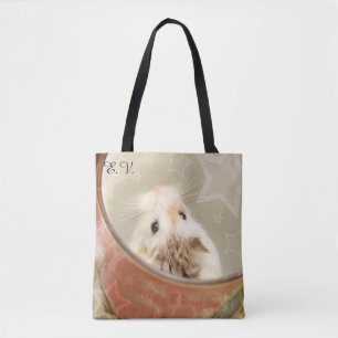 Hammyville - Cute Hamster with Initials Tote Bag