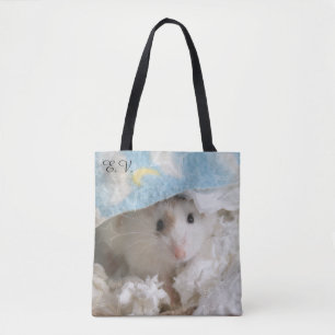 Hammyville - Cute Hamster with Initials Tote Bag