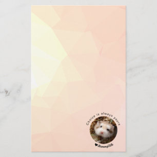 Hammyville - Cute Hamster with Motivational Quote Stationery