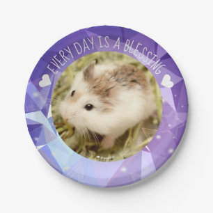 Hammyville - Cute Robo Hamster Blessing Paper Plate