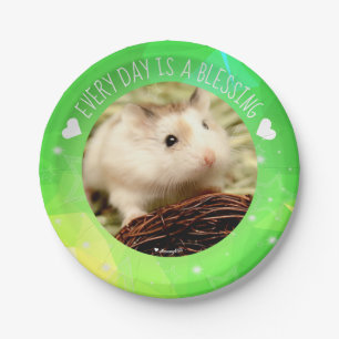 Hammyville - Cute Robo Hamster Blessing Paper Plate