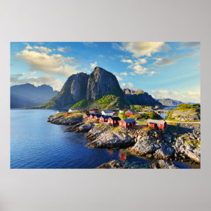 Hamnoy fishing village at Lofoten islands, Norway Poster
